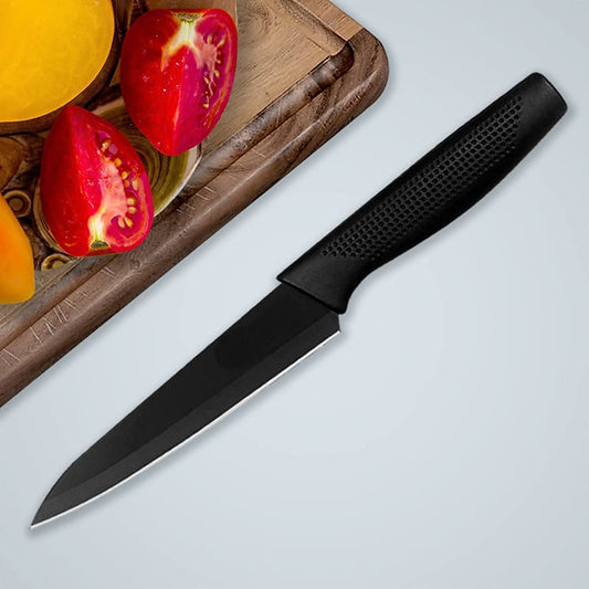 Stainless Steel Vegetable Cutting & Chopping, Ergonomic Black Handle