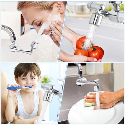 1080° Rotating Faucet, Attachment For Any Wash Basins